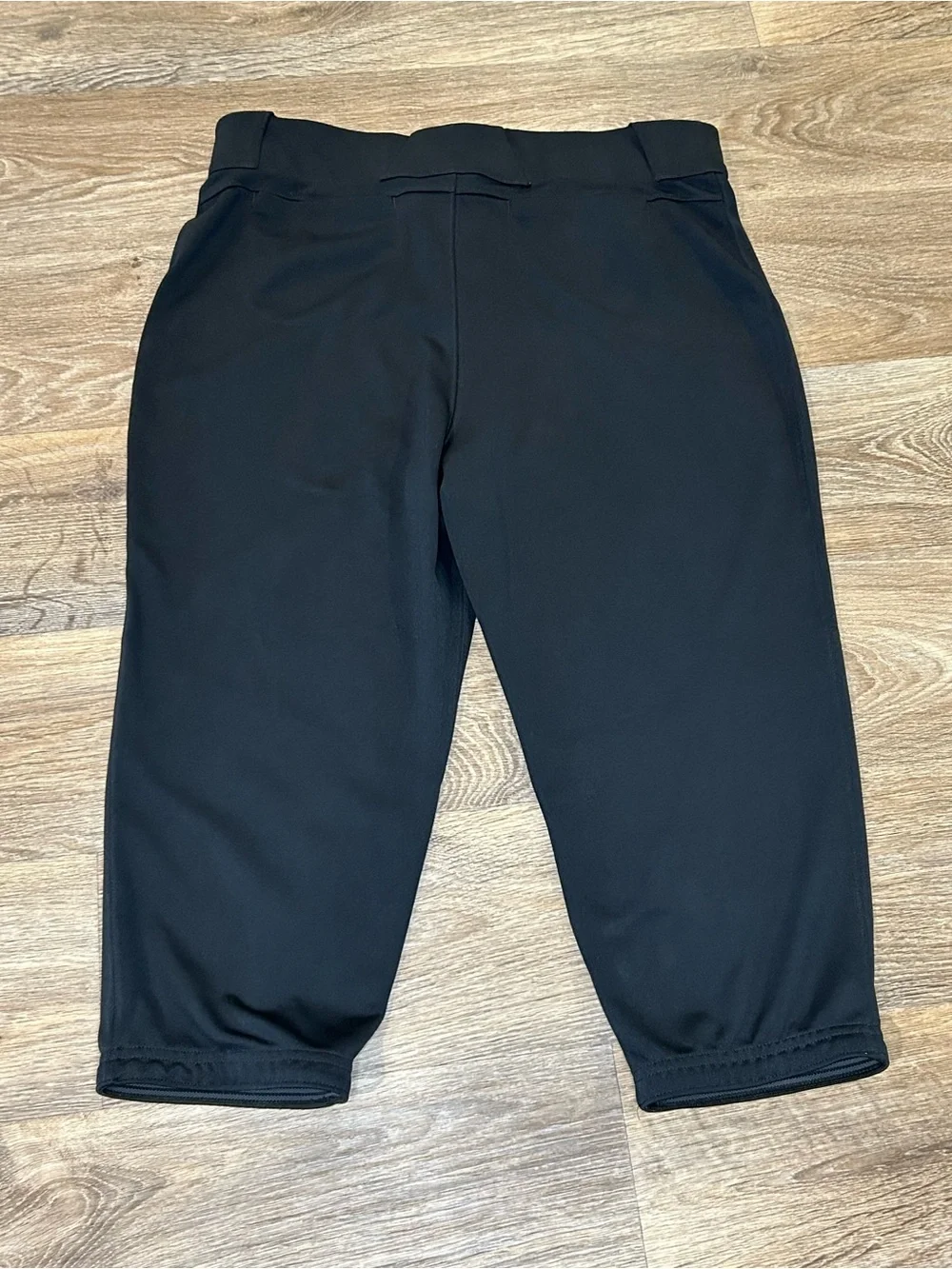 Nike Womens Black Softball Pants with White Swoosh - Size Large